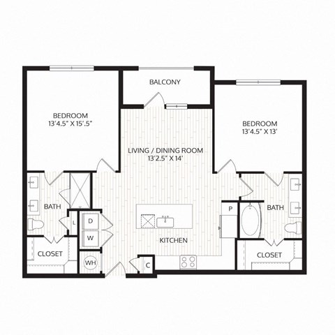 Aura Avant Apartments in Lewisville, Texas B3 Floor Plan